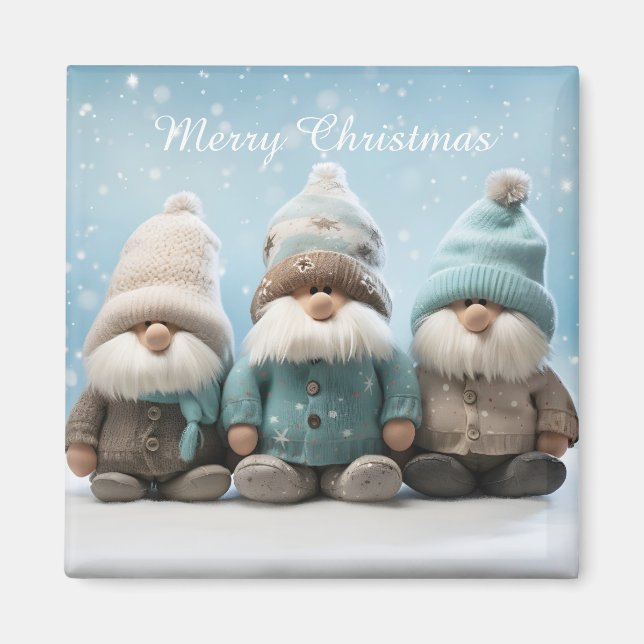 Cute Christmas Gnome Magnet (Framsidan)