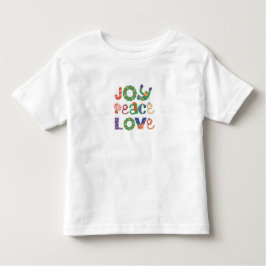 Cute Christmas Graphic Shirt Joy Peace Love Cute T