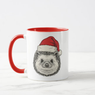 Cute Christmas Hedgehog Mugg