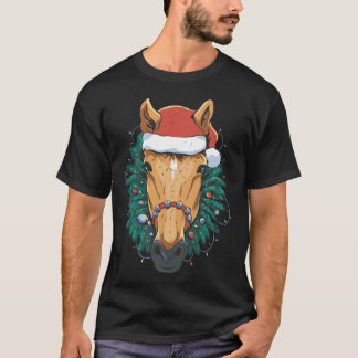 Cute Christmas Horse T Shirt
