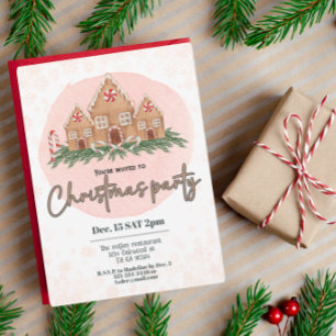 Cute christmas-julfestens inbjudan