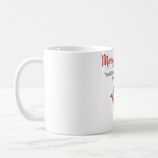 Cute Christmas Mug – Merry Christmas | Warm Hugs & Kaffemugg (Vänster)