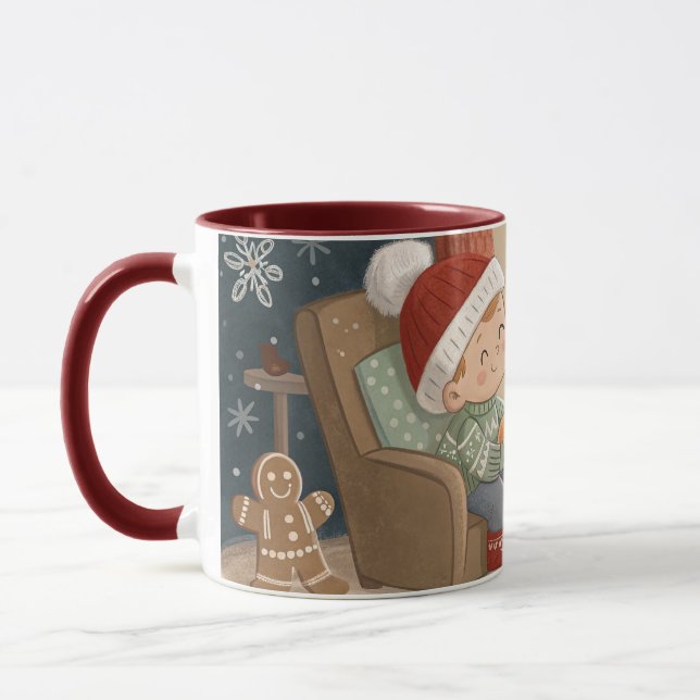 cute christmas mug mugg (Vänster)