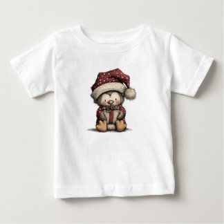 Cute Christmas Penguin Art T Shirt