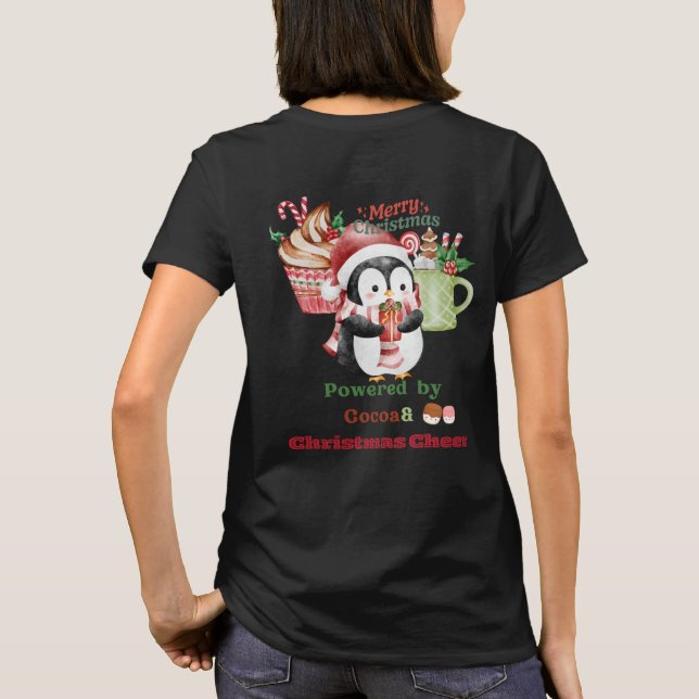 Cute Christmas Penguin T-Shirt – Sweet Squad on Du (Baksida)