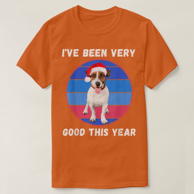 Cute Christmas Puppy Dog I've Been Good This Year  T Shirt (Design framsida)