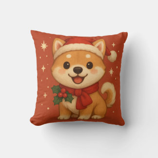 Cute Christmas Puppy Kudde