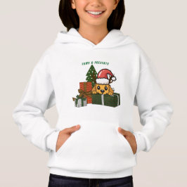 Cute Christmas Puppy With Gifts – Holiday Dog Illu T Shirt