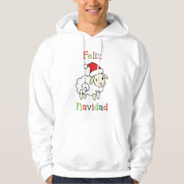 Cute Christmas Sheep – Feliz Navidad Hoodie