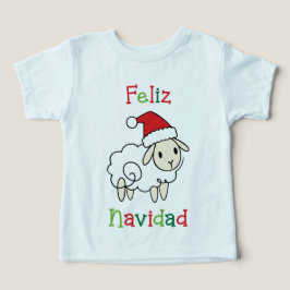 Cute Christmas Sheep – Feliz Navidad T Shirt