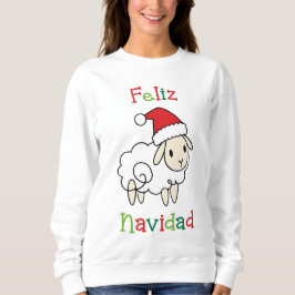 Cute Christmas Sheep – Feliz Navidad T Shirt