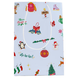 Cute Christmas Tree Snowman Snowflakes Snowball