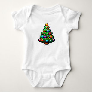 Cute Chunky Julgran roligt T Shirt
