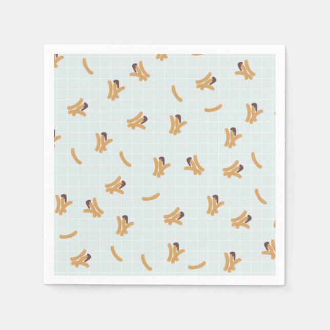 Cute Churros Paper Napkins Pappersservett (Framsidan)
