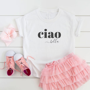 Cute Ciao Bella Hej Vacker Modern Typografi T Shirt