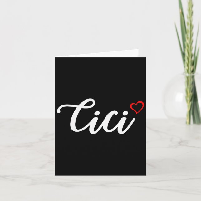 Cute Cici Lover Gift For Women Grandma Christmas  Kort (Framsida)