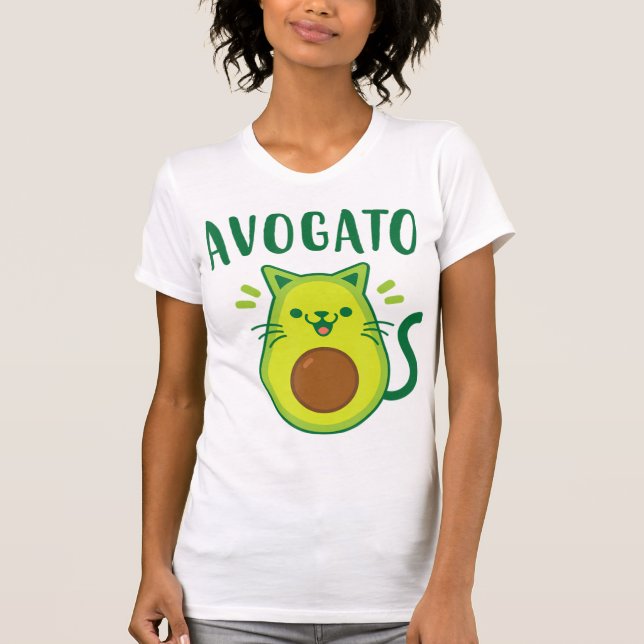 Cute Cinco de Mayo Avogato Avocado Cat Funny Avoca T Shirt (Framsida)