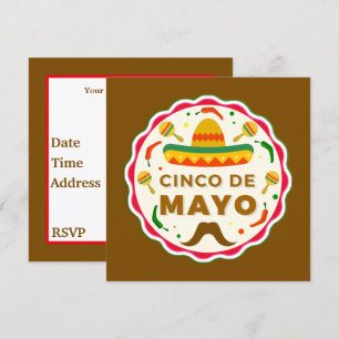 Cute Cinco De Mayo party Inbjudningar