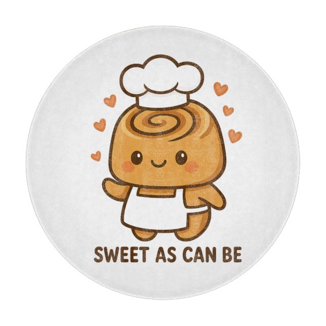 "Cute Cinnamon Roll Chef - Kawaii Baking Design (Framsidan)