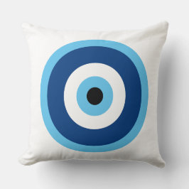 Cute Circle Blue och Lila Mönster Kudde