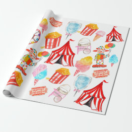 Cute Circus Carnival Festival Barn Kids Party Presentpapper