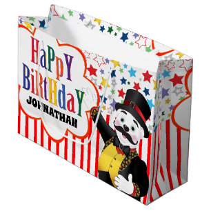 Cute Circus Ringmaster Tecknad Polar Bear