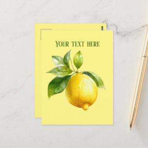 Cute citon add message frukt Postcard Vykort