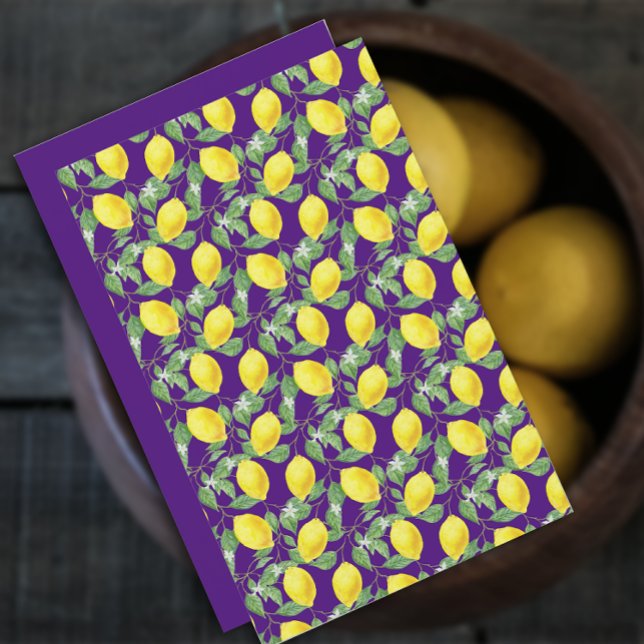Cute citron, gult lila mönster (Skapare uppladdad)