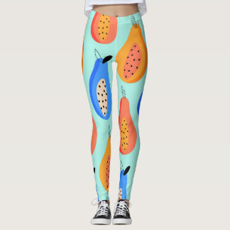 Cute Citrus Fruits Sommar Vintage Leggings