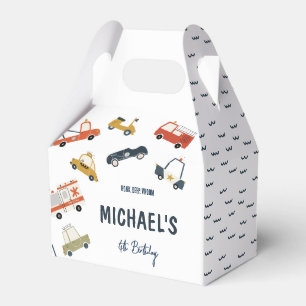 Cute City Cars Gable Favor Box Presentaskar