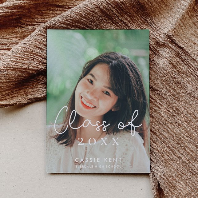 Cute Class of 2025 studenten-foto Meddelande (Skapare uppladdad)