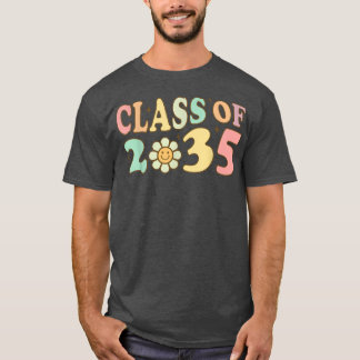 Cute Class of 2035 Kindergarten Prek Grow with Me T Shirt