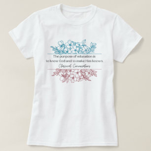 Cute Classiations Conversations Homeschool Teacher T Shirt