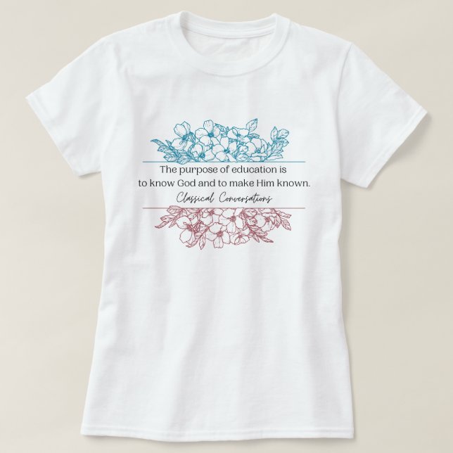 Cute Classiations Conversations Homeschool Teacher T Shirt (Design framsida)