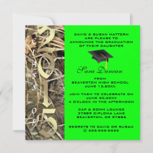 Cute Classic Camo Elegant 2015 Studenten-Inbjudnin Inbjudningar