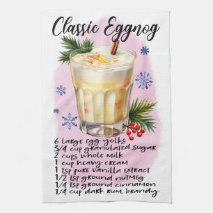 Cute Classic Eggong-juldrycksrecept Kökshandduk