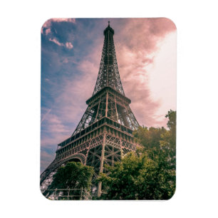 Cute Classic Eiffel Torn Paris Frankrike Photo Magnet