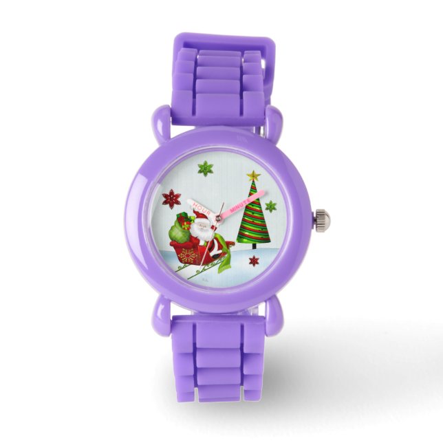Cute Classic Santa Whimsey HELGDAG ALL WATCHES Armbandsur (Framsida)