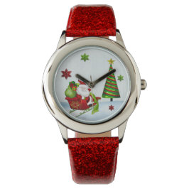 Cute Classic Santa Whimsey HELGDAG ALL WATCHES Armbandsur