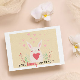 Cute Classroom Valentineser "Lite Bunny Kärlek You Vykort