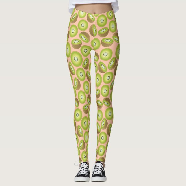 Cute Cliwi Mönster Leggings (Framsida)
