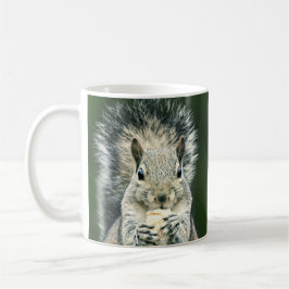 Cute Close Up a Squirrel Snacking Wildlife Art Kaffemugg