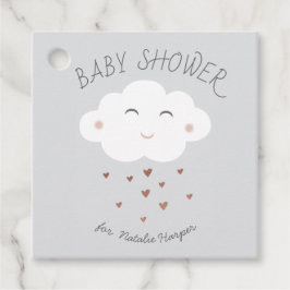 Cute Cloud-babydusch Gåvor Etiketter