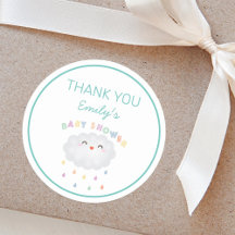 Cute Cloud Raindros Kön Neutral Baby Shower