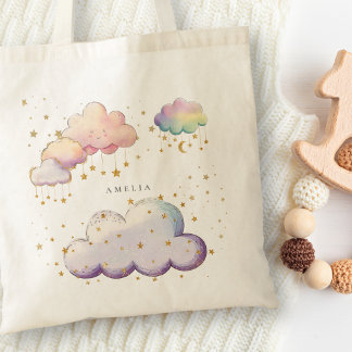 Cute Cloud Star Baby Shower Tygkasse