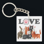 Cute Clowder of Cats Illustration with KÄRLEK Phot<br><div class="desc">Skadliga katter illustreras på framsidan och anpassningsbarna med ditt päls baby foto och namn på baksidan.</div>