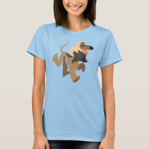 Cute Clowish Tecknad Afghan Hound Women T-Shirt