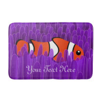 Cute Clown Fish and Beval Lila Sea Anemone