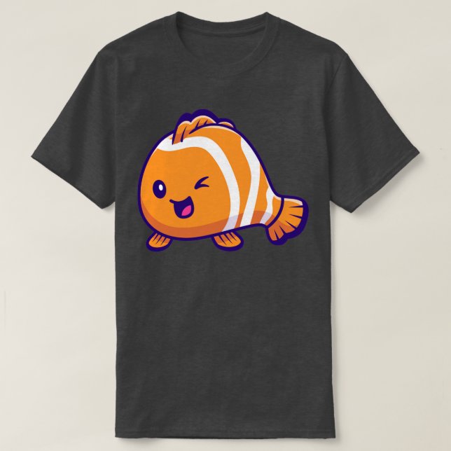 Cute Clown Fish T Shirt (Design framsida)
