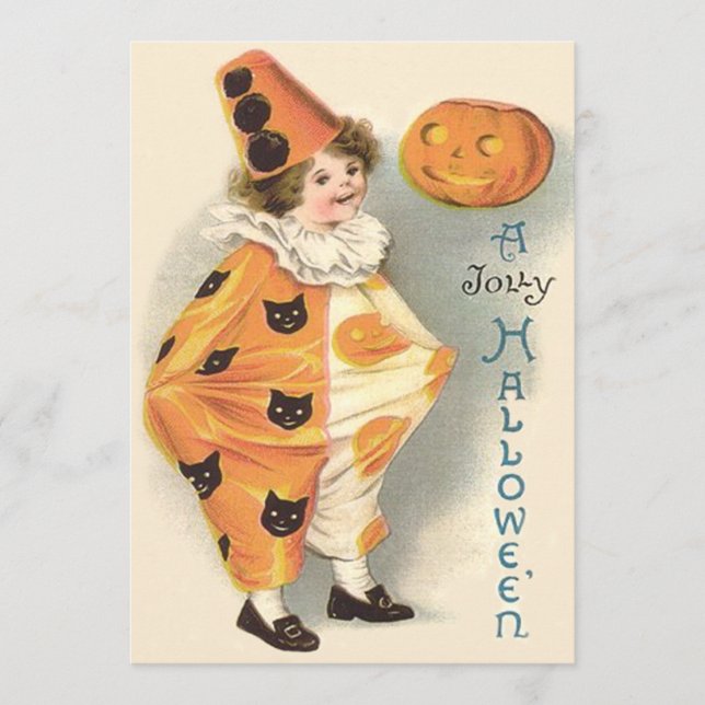 Cute Clown Jack o lantern Pumpkin (Framsida)